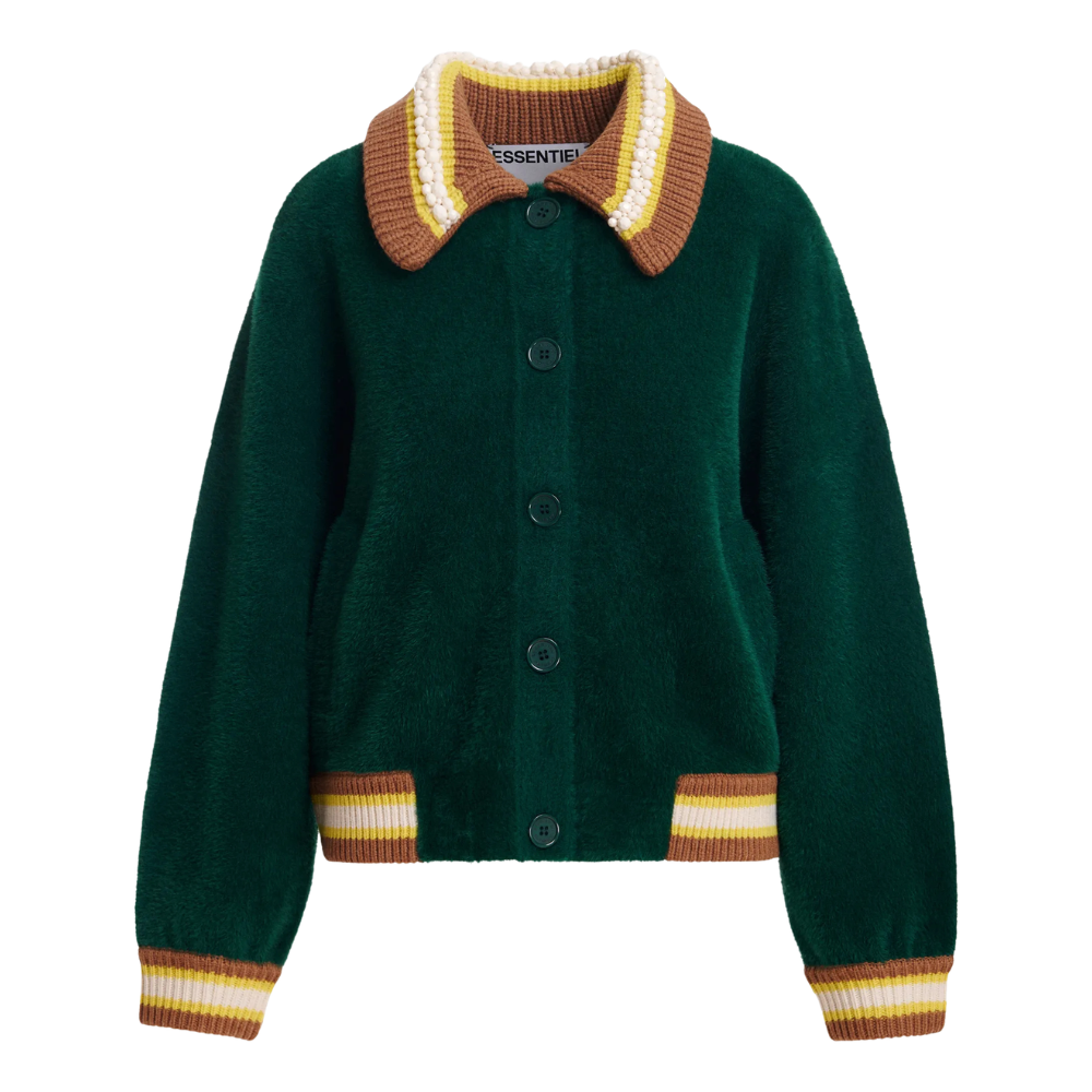 Kamore Knit With Collar cardigan – Combo1 Forest Whisper